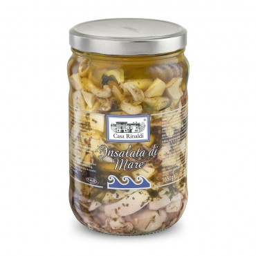 Seafood Salad In Sunflower Oil (1550gr) Seafood Salad In Sun...